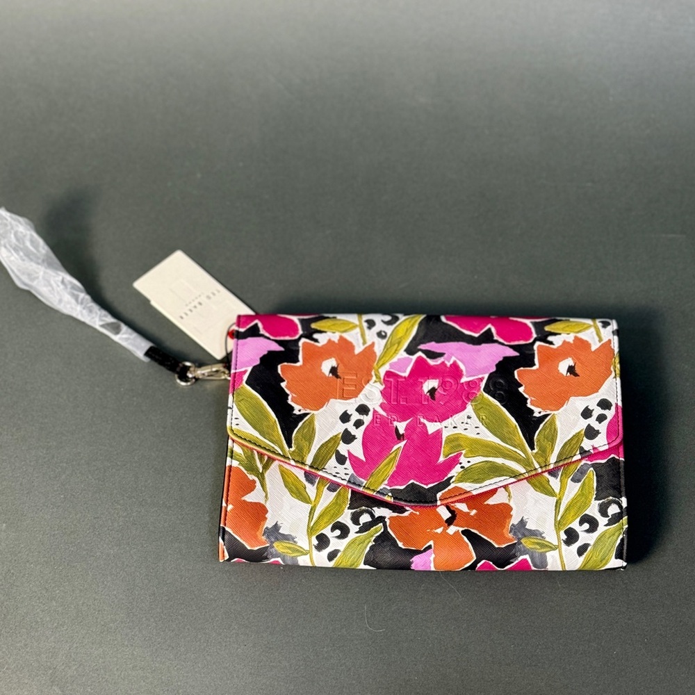Ted Baker London Magnolia Colorful Floral Wristlet Clutch